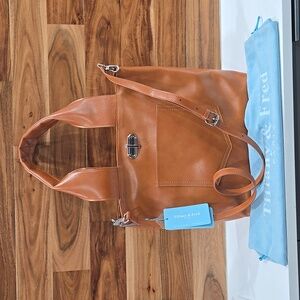 TIFFANY & FRED Paris Bag Tote Caramel color genuine Leather NEW